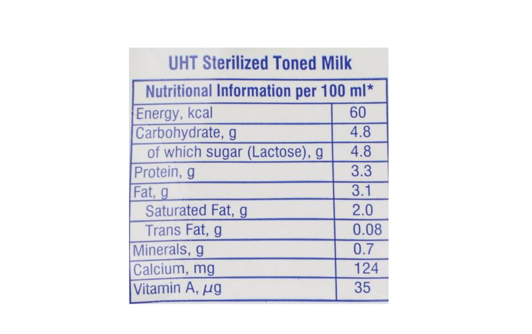 Nandini Good Life Toned Milk    Tetra Pack  1 litre